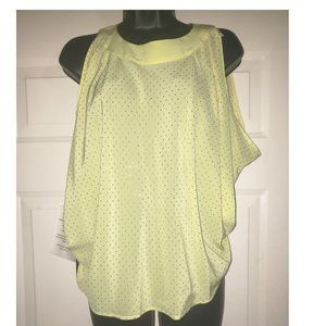 Open back shirt with gold studs